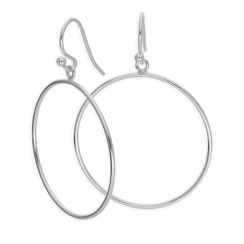 Sterling silver large circle - sterling,