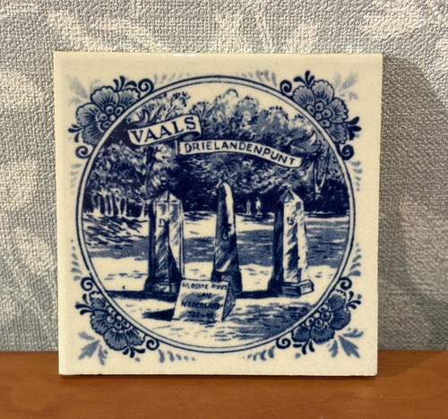 Vintage delft blue tile vaals - vintage,