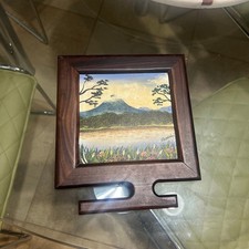 Hand-Painted Volcano Landscape