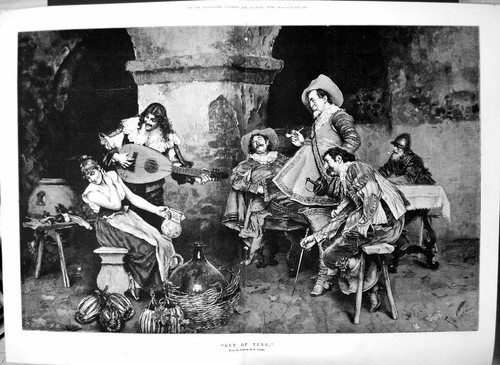 Antique print out - antique,