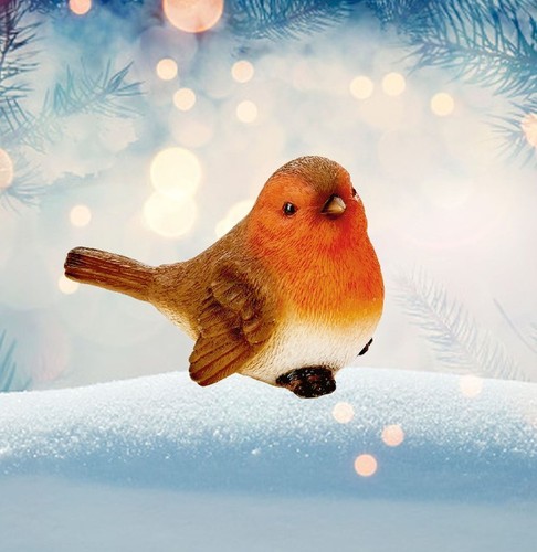 Small christmas robin ornament - robin,