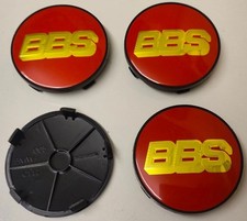 4 pcs BBS Alloy Wheel Center Cap Hub Centre Caps Brand New Red Gold 68mm