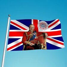KING CHARLES UNION JACK FLAG