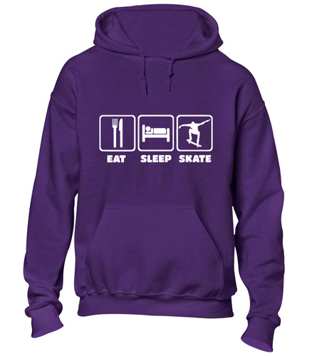 Eat sleep skate hoody hoodie - sleep,