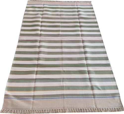 Striped handmade area rug - striped,