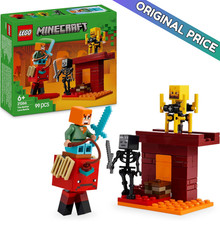 LEGO Minecraft The Nether Lava Battle with Alex, Blaze, Skeleton & Strider 21266