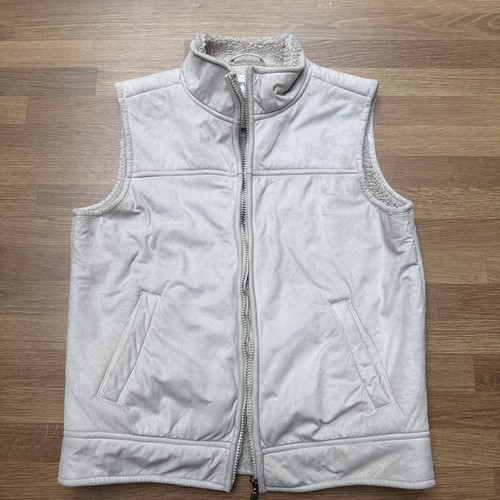 Ladies faux sheepskin gilet - faux,