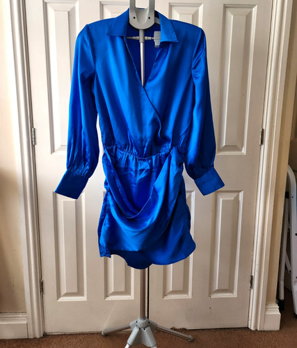 River island blue satin - blue,