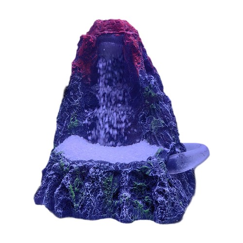Aquarium volcano ornament - aquarium,