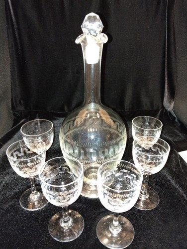 Antique edwardian etched greek - antique,