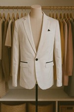 White Blazer Suit Jacket Size
