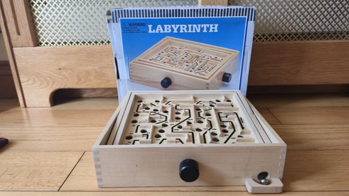 Vintage wooden labyrinth - vintage,