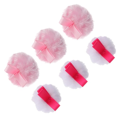 6pcs cotton fluffy - powder, puff