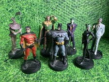 7 x DC Coming Eaglemoss Diecast Figurines Batman Joker Robin Scarecrow Catwoman.