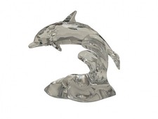 Swarovski Figurine 190365 Dolphin on Wave 10cm. Slightly defect