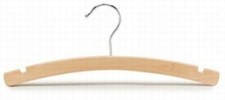 Natural Wooden Kids Children Baby Hangers 12" - Box of 48