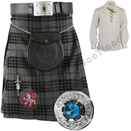 Grey watch kilt - kilt, outfit