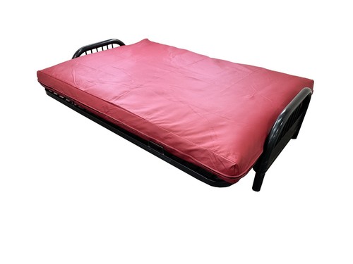 Queen size red leather - size, vinyl