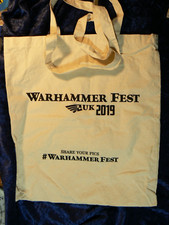 Warhammer Fest Tote Shopping Bag 2019 Cotton Games Workshop Merch Official