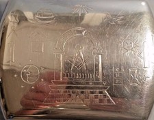 Rare 1915 masonic solid silver case a top quality piece of silver