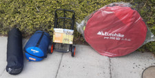 Camping Gear Eurohike Pop 200 2 Person Tent Sleeping Bag Trolly