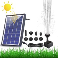Solar power bird bath - 6.5w,