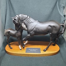 Vintage Black Beauty And Foal