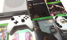 MICROSOFT XBOX ONES 500GB CONSOLE BUNDLE OFFICIAL CONTROLLER ACTION PACKED GAMES