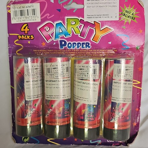 Party popper pack not - party,