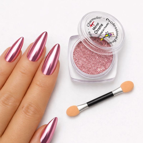 Nail chrome powder colours - nail,