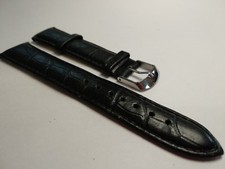 Black Leather Watch Strap for