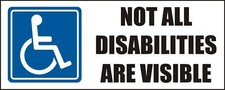 Not all disabilities are