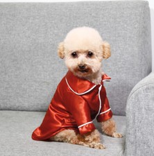 Large Pet Dog Pajamas Silk