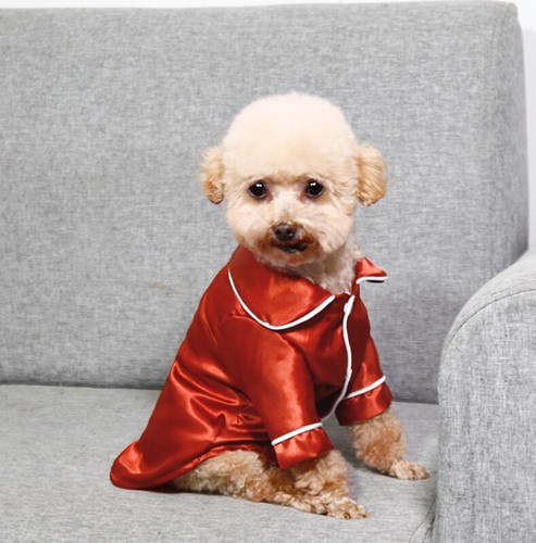 Large pet dog pajamas silk - pet,