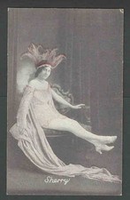 Ca 1930's Arcarde Card* Sherry Glamour Girl W/Red Tinting Mint