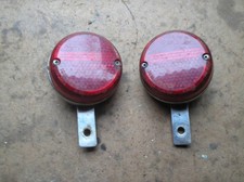Lucas RER31 red rear reflectors x2 classic car Austi Morris BMC USED AS FOUND