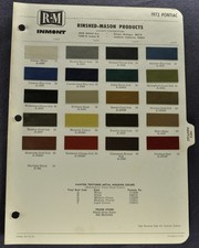 1972 Pontiac Paint Chip Colors
