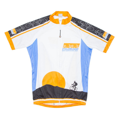 Cycling mens jersey orange - cycling,