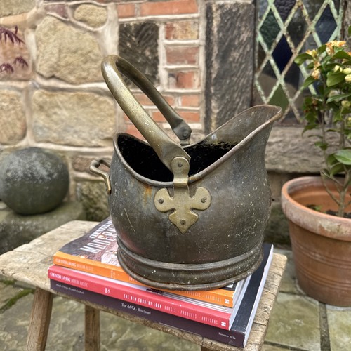 Antique metal brass coal - brass,