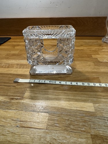 Clear cut glass - cut, standing
