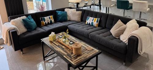 Ikea landskrona grey fabric - ikea,