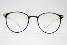 Frank Custom FT7189 Titanium Black Gold Oval Eyeglass Frame New