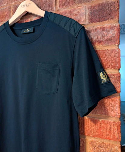 Belstaff men black crew neck - belstaff,