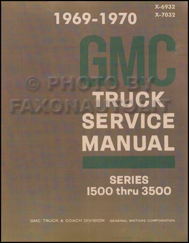 1969 1970 gmc shop - 1969-1970, manual