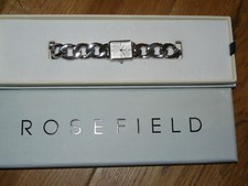 ROSEFIELD OCTAGON XS CHAIN QUARTZ WATCH STUDIO EDITION WITH SILVER DIAL/BRACELET