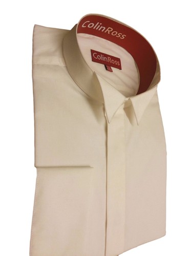 Ivory classic wing collar - ,