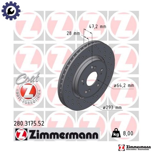 Brake disc 280 - 2x,