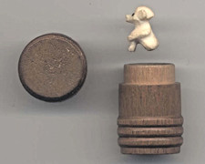 ANTIQUE CARVED MINISCULE DOG