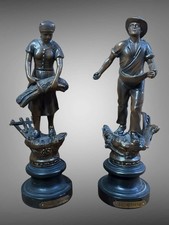 Pair Of Old French Spelter