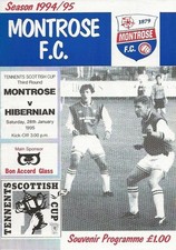 Montrose v Hibernian Scottish Cup 3rd Round 28th January 1995